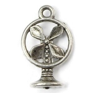 10pcs Fan Charms, summer‎ heat, jewelry making supplies